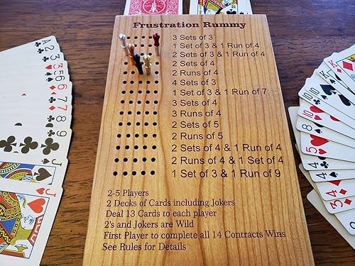Miniatura 5 de Deluxe/Travel Frustration Rummy Game Board