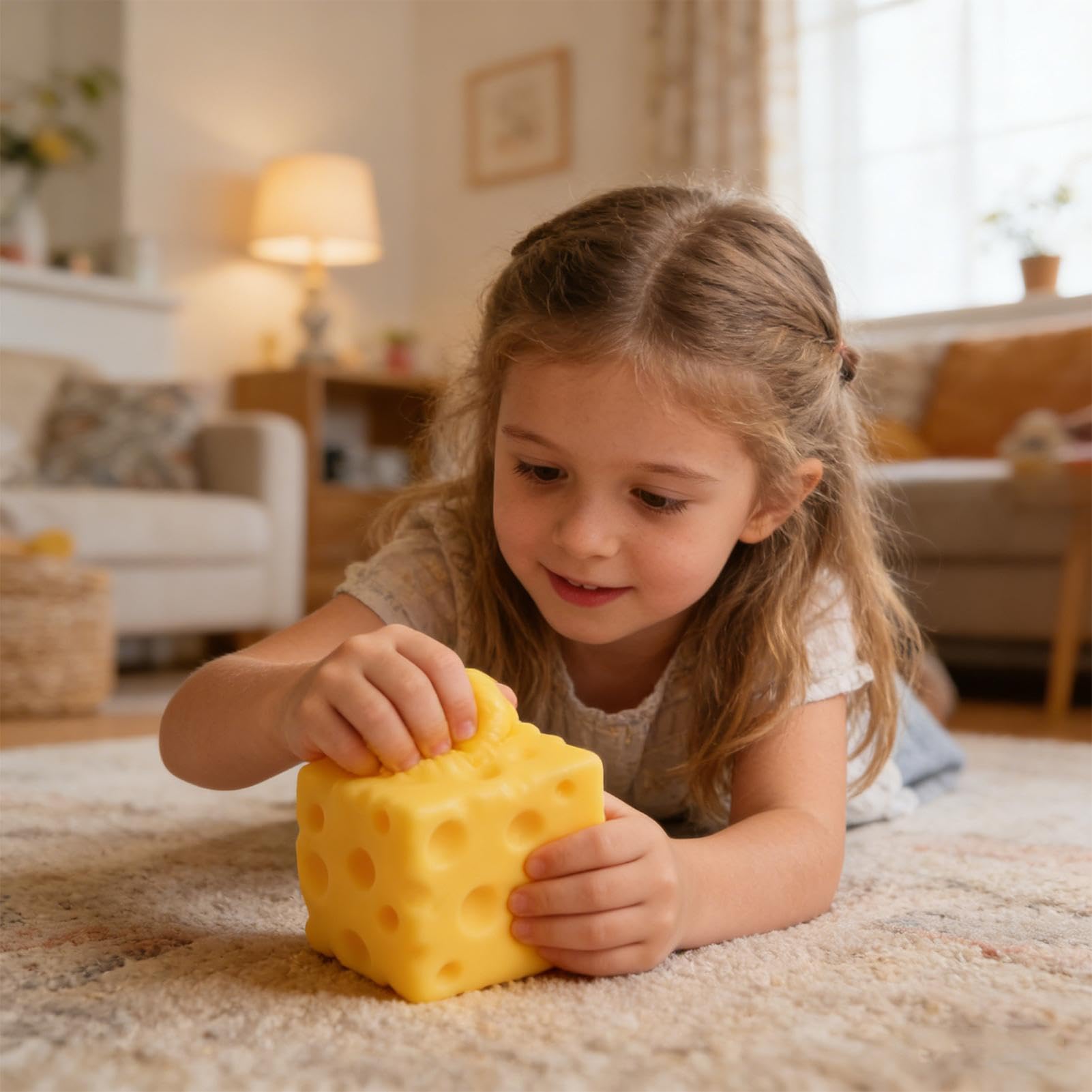 Giocattolo Spremibile A Forma Di Formaggio Giallo, Palla Antistress Quadrata Spremere Al Formaggio, Gioco Morbido Da Pizzicare Per Giovani, Impiegati, Studenti