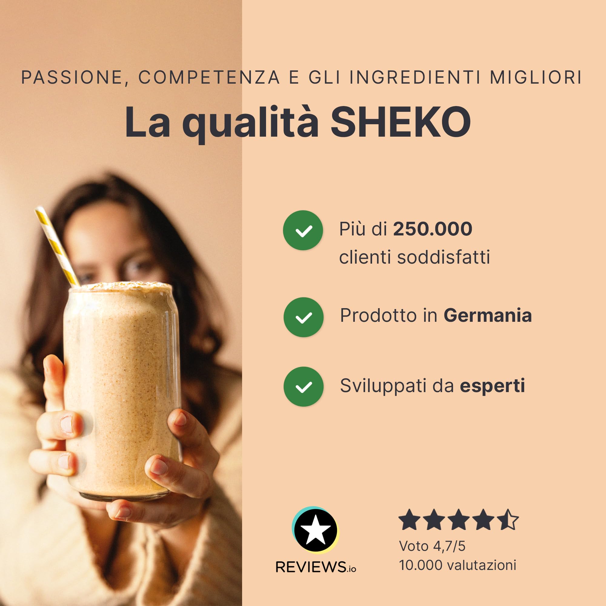 SHEKO Balance Shake Vegan Pur - 14 Cremige Mahlzeitenersatz Shakes zum Abnehmen - Proteinreich, Glutenfrei & Natürlicher Geschmack - Abnehmen Shake