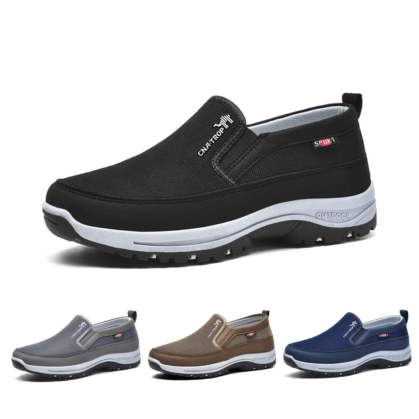 CNA Trop Shoes for Men, CNA Trop Men Outdoor Hiking Orthopedic Shoes Breathable Walking Loafers