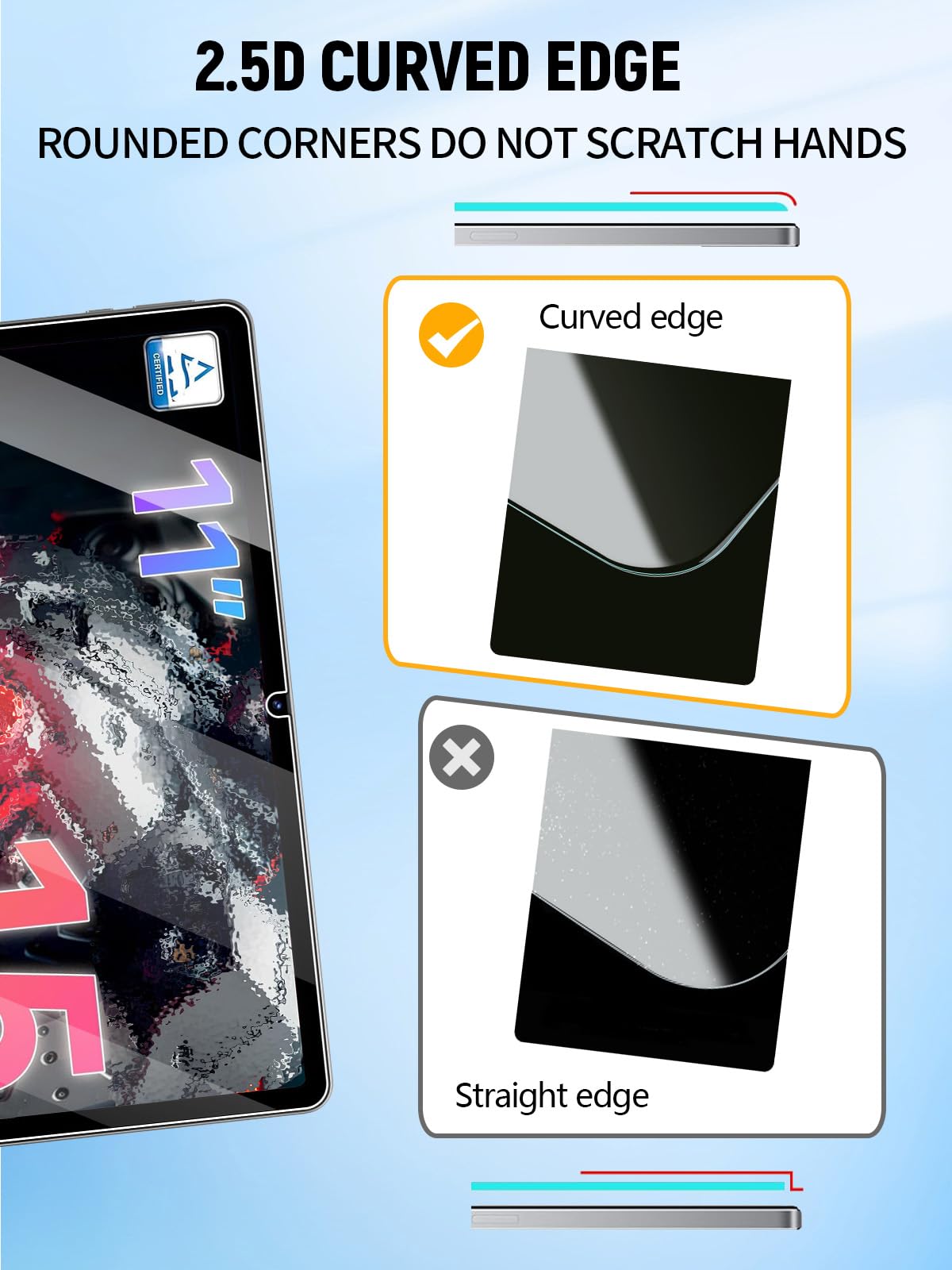 Protection écran en Verre Flexible pour XCX Android 13 Tablette 10 Pouces 3666679021004