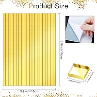 Vista 2 de Espejos autoadhesivos, azulejos de mosaico, azulejos de espejo autoadhesivos, azulejos de espejo de discoteca para manualidades, azulejos