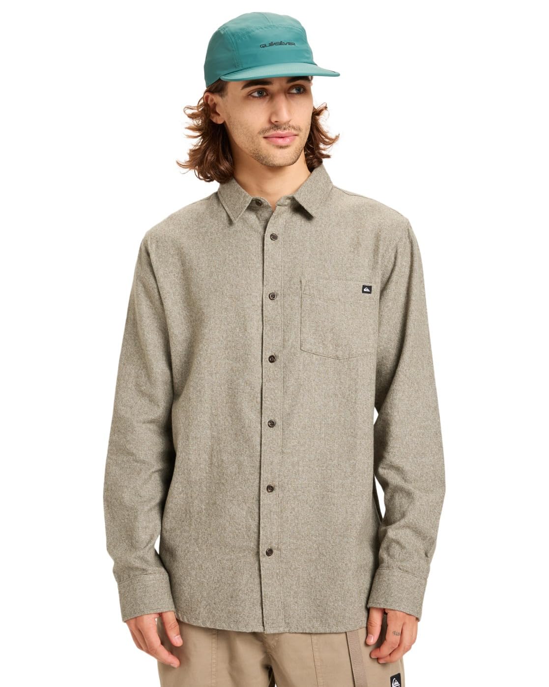 Quiksilver Sweater Motherfly Heather Men's Brown M