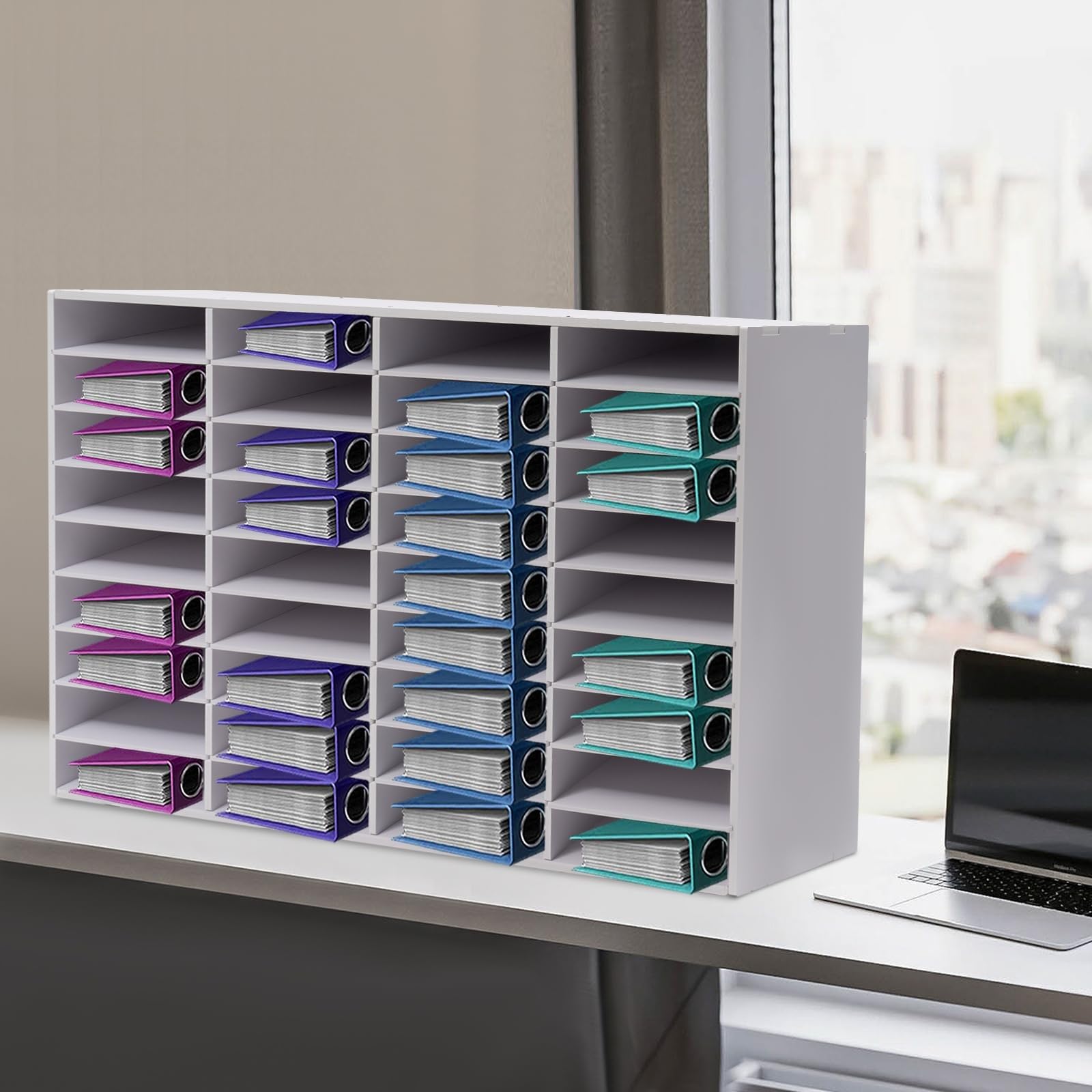 Organizzatore Da Scrivania Con 36 Scomparti, Robusto Organizer For Documenti, Armadietto Portaoggetti For Posta E Documenti D'ufficio, For Una Gestione Efficiente Dello Spazio Di Lavoro.