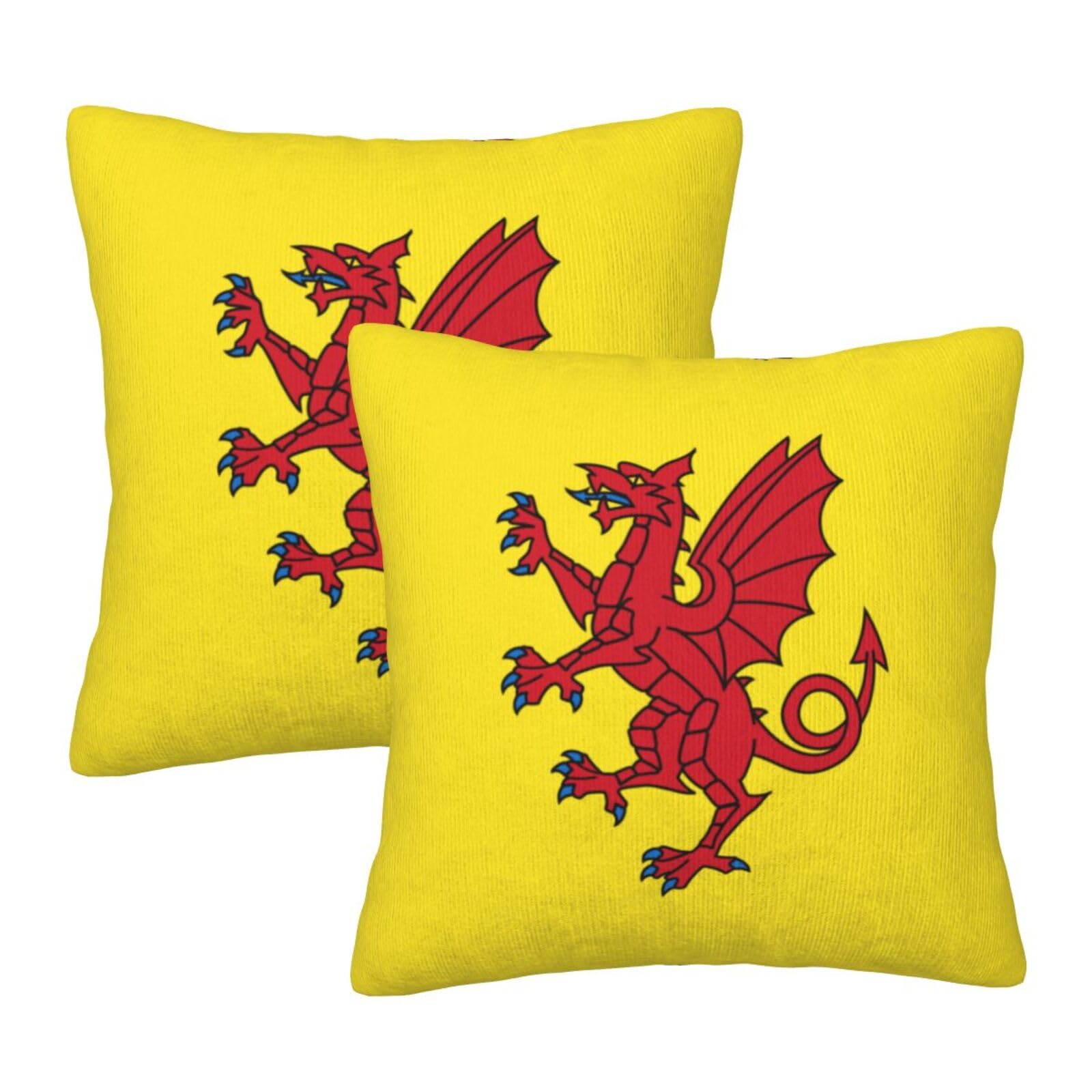 Boxiltd Somerset County Flag Standard Pillow Cases Set Of 2 - Suitable For Chair Cushions, Car Pillows And Home Decor Excluding Pillows