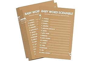 Engaging Baby Shower Word Scramble Game for Unforgettable Fun