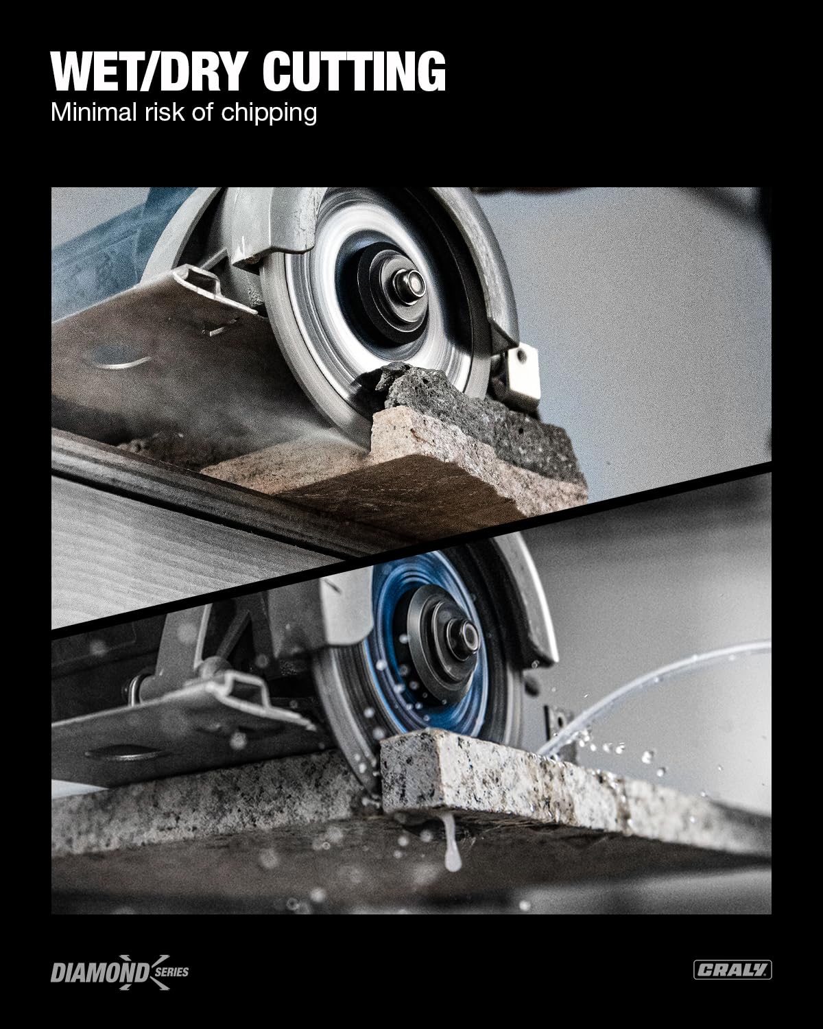 CRALY Diamond Blade - Cuts Concrete & Brick -5