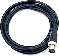Vista 7 de M12 Cable conector macho de 12 pines, un código de cable de moldeo recto Sensor de aviación masculino Cable eléctrico de PVC Cable moldeado