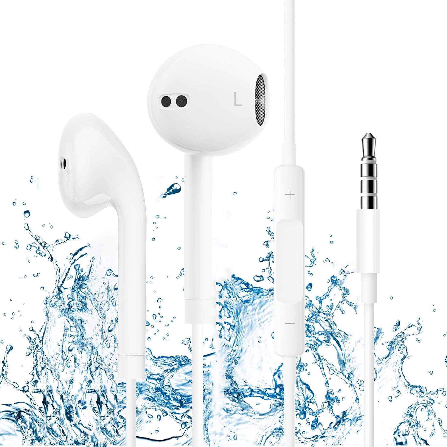 Earphones,In-Ear Headphones 3.5mm Jack Wired Earbuds Noise Isolating Headset With Microphone Lightwe… Earphones,In-Ear Headphones 3.5mm Jack Wired Earbuds Noise Isolating Headset With Microphone Lightwe…