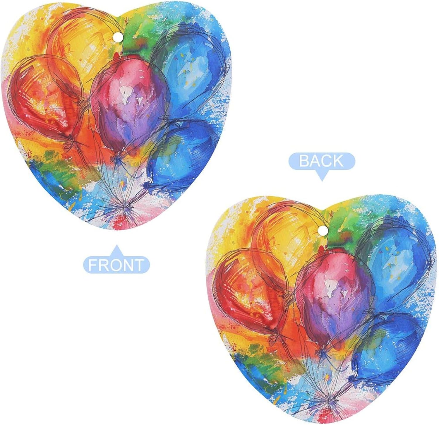 Car Air Fresheners 5 Pcs Hanging Air Freshener for Car Colorful Balloon Pictures Hanging Scented Cards Air Freshener Aromatherapy Tablets Lavender Hanging Air Freshener for Car Rearview Mirror
