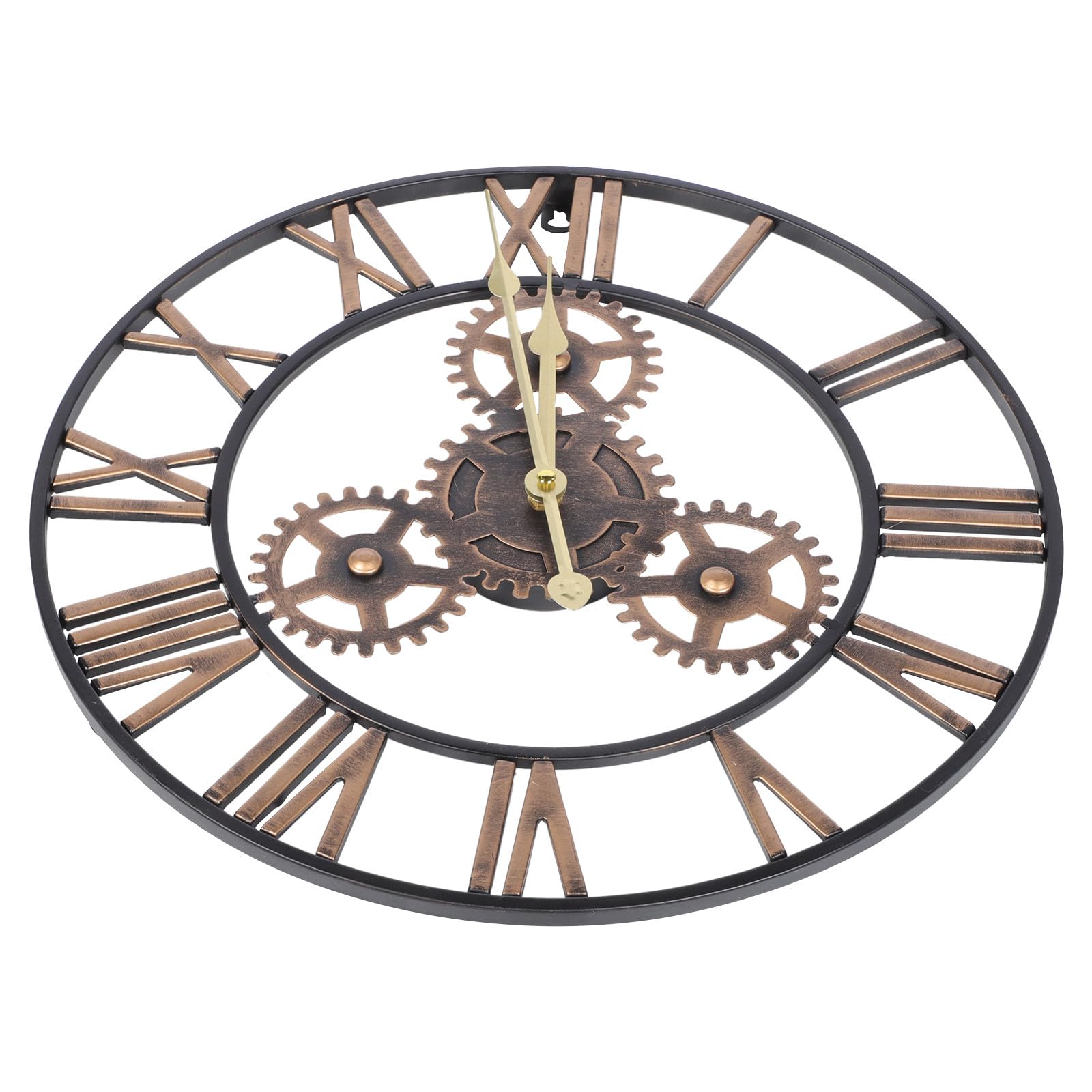 Horloge murale or ronde pour habiller un mur vide et moderniser votre décoration de salon