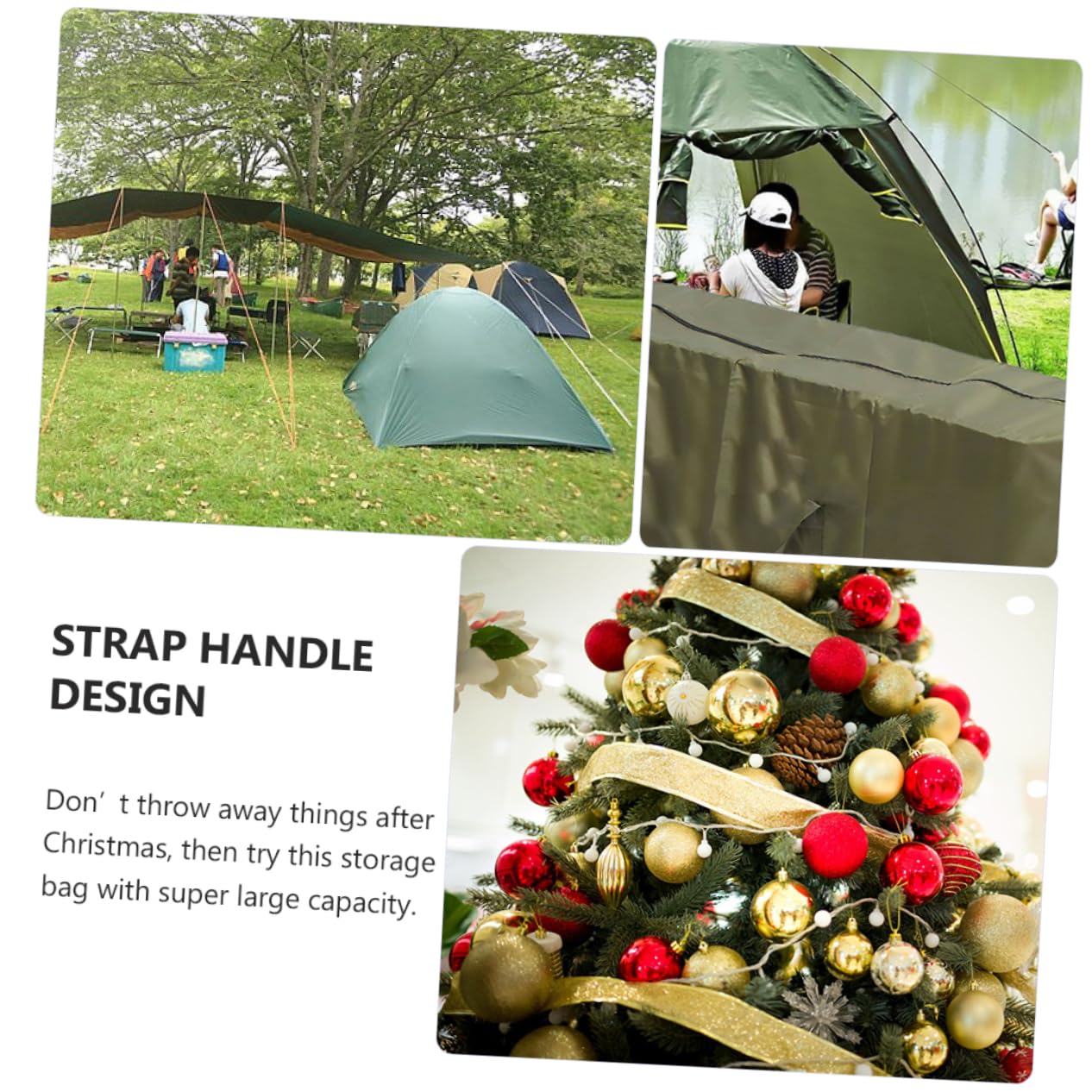 Anneome Oxford Weihnachtsbaum Aufbewahrungstasche Robust Uv Beständig Großer Staubschutz mit Langlebigem Metallreißverschluss für Künstliche Christbäume Lagerung und Schutz