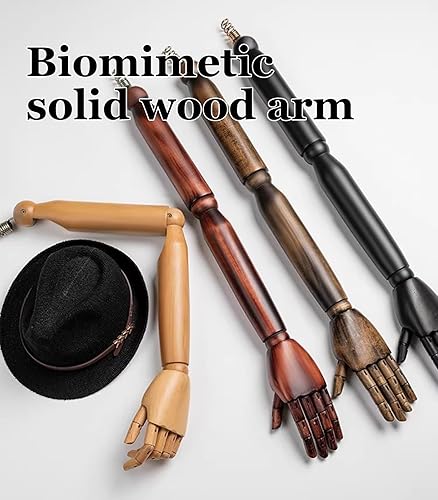 Miniatura 4 de Female Full Body Mannequin Adjustable Height Clothing Mannequin Clothes Form Stand Detachable Wood Arm Used for Display Clothin(White,Torso)