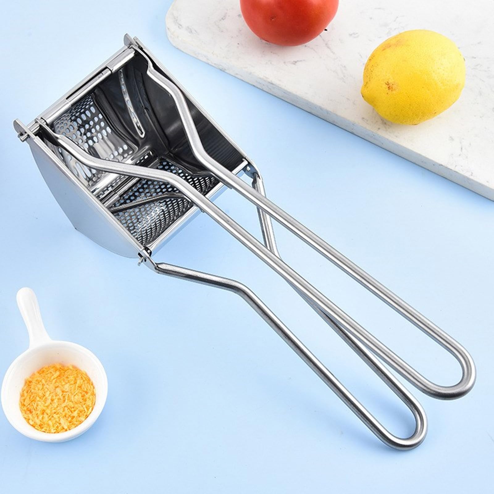 Prensa de patatas resistente de acero inoxidable fácil de usar para puré de patatas y puré de patatas