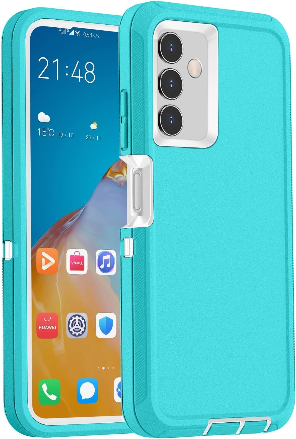 AICase for Samsung Galaxy S24 FE Case Clear,Heavy Duty Drop