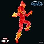 Marvel Legends Series Human Torch, Fantastic Four: Johnny Storm Action Figure, 6 "Film Collectible.