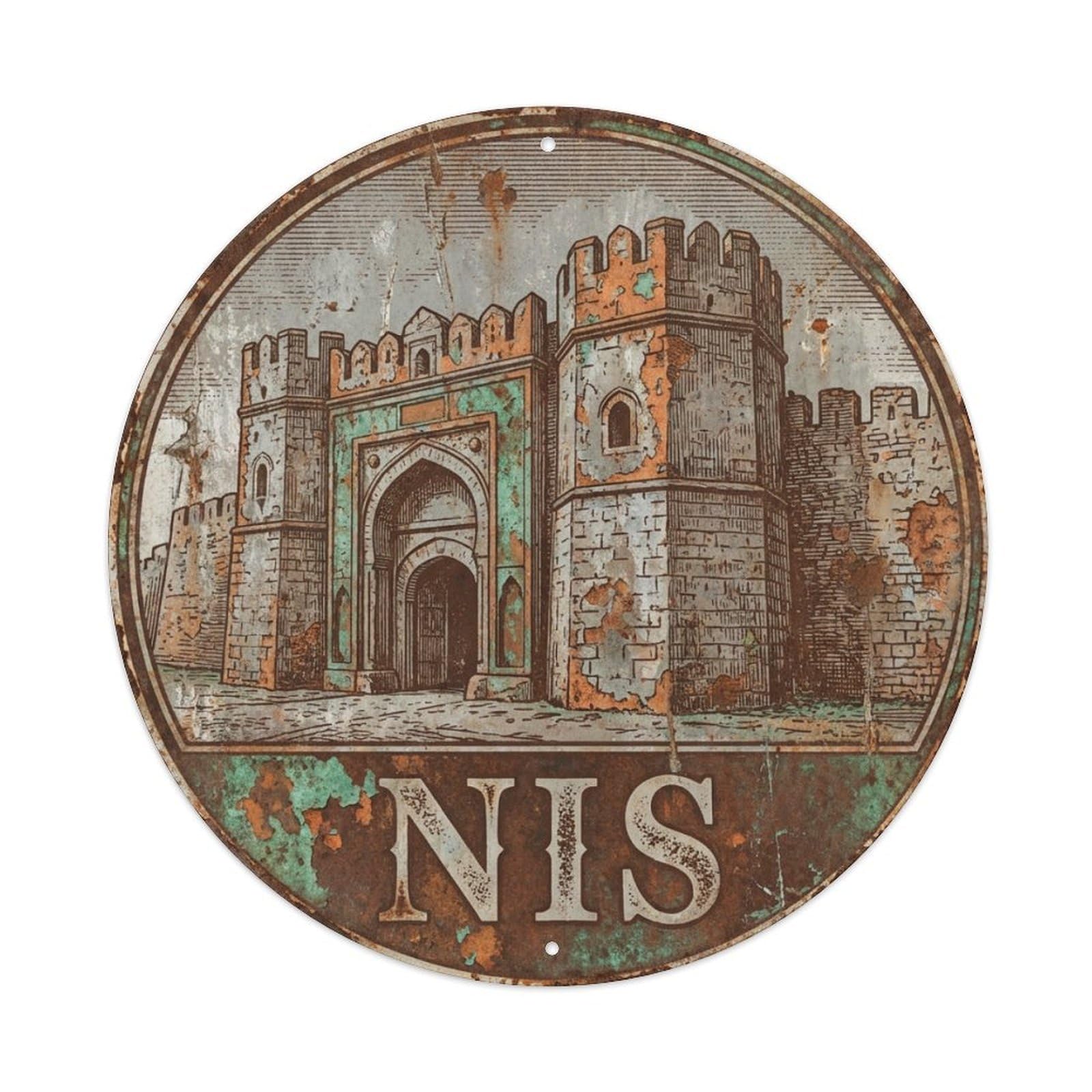 Galvaxio Style Serbia Vintage Travel Nis Metal Tin Sign