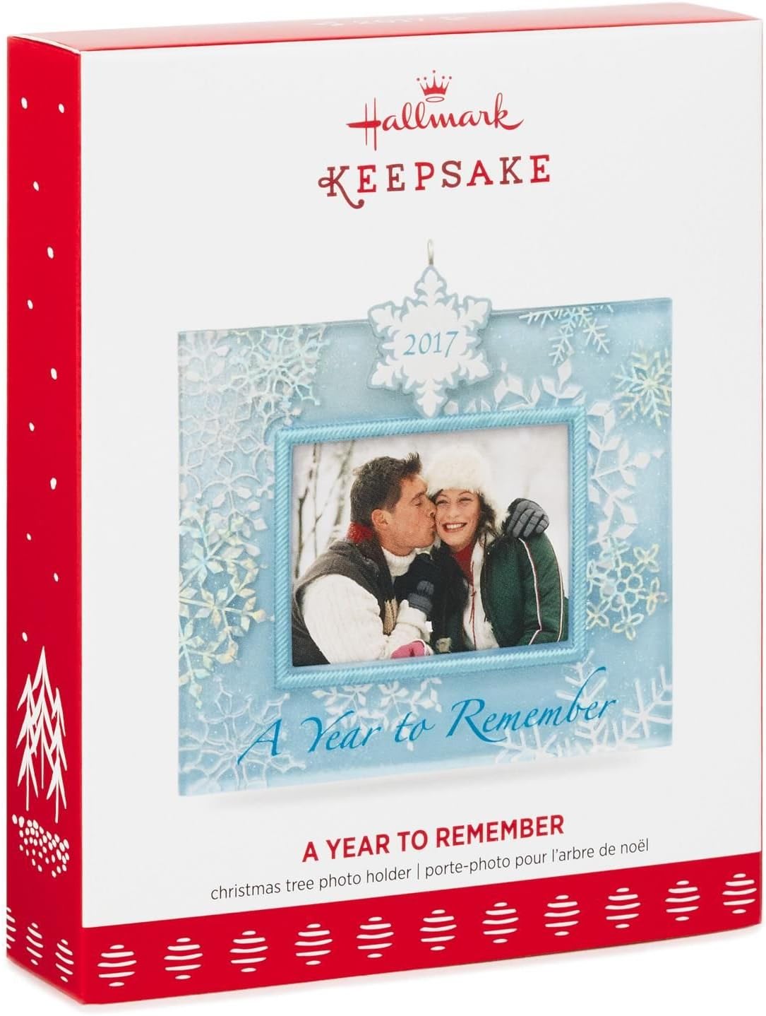 HMK Hallmark Keepsake 2017 - A Year to Remember 2017 Snowflake Picture Frame Ornament