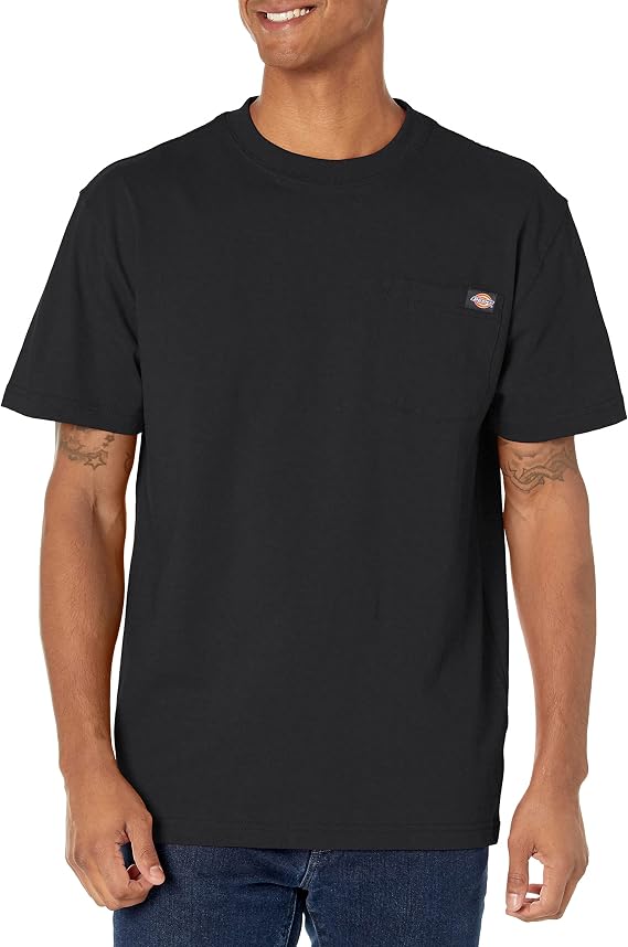Dickies Heavyweight T-Shirt Girocollo Maniche Corte: Il Robusto Cotone Che Non Molla Mai! Marrone Cioccolato, Taglia 3XL Plus Per Uomo. - 5