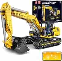RC おもちゃ Amazon.com: Mould King 13112 RC Excavator Building Set for