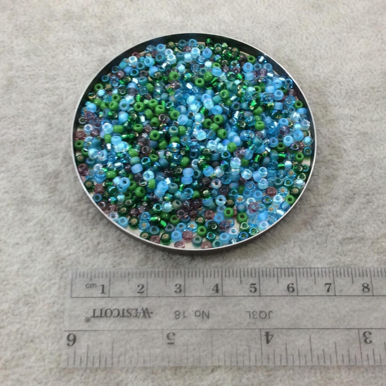 MIX LAGOON MIYUKI SEED BEADS APPX 22GM TUBE 8/0 Round by Beadalgo