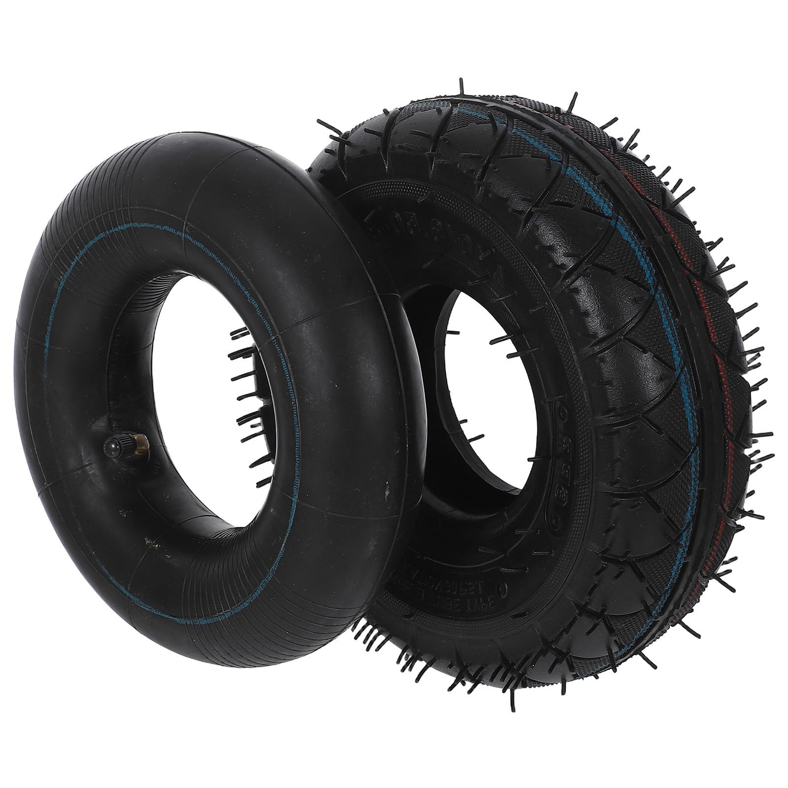 Neumático con cámara de aire 4.10/3.50-4 Kisangel para carretilla de mano y carro