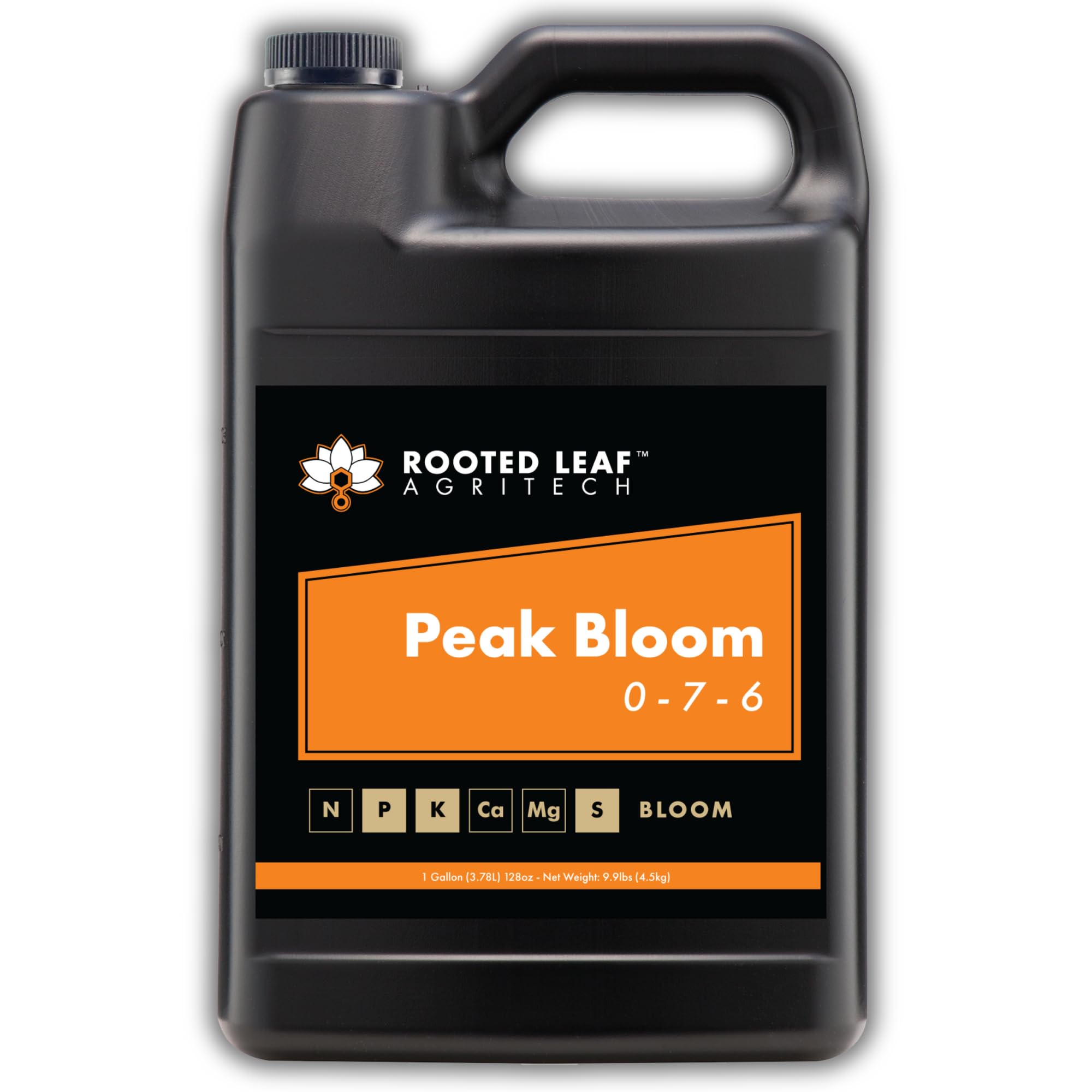 Peak Bloom - Carbon Based Liquid Flower Booster Fertilizer with Phosphorus and Potassium. Nutrition to Help Budding Plants Thrive, Nutrients for Flowering Plant - 1 Gallon