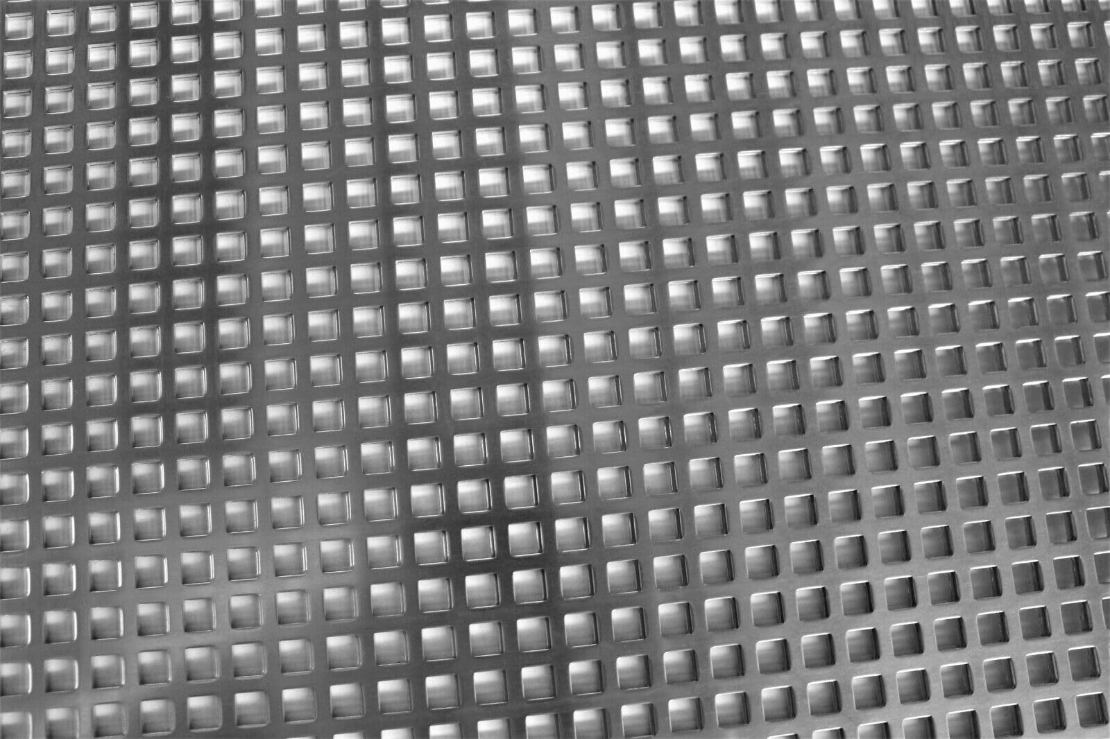 Tôle perforée en acier galvanisé de 2 mm Qg10-15 - Longueur : 1000 mm (100 x 1000)