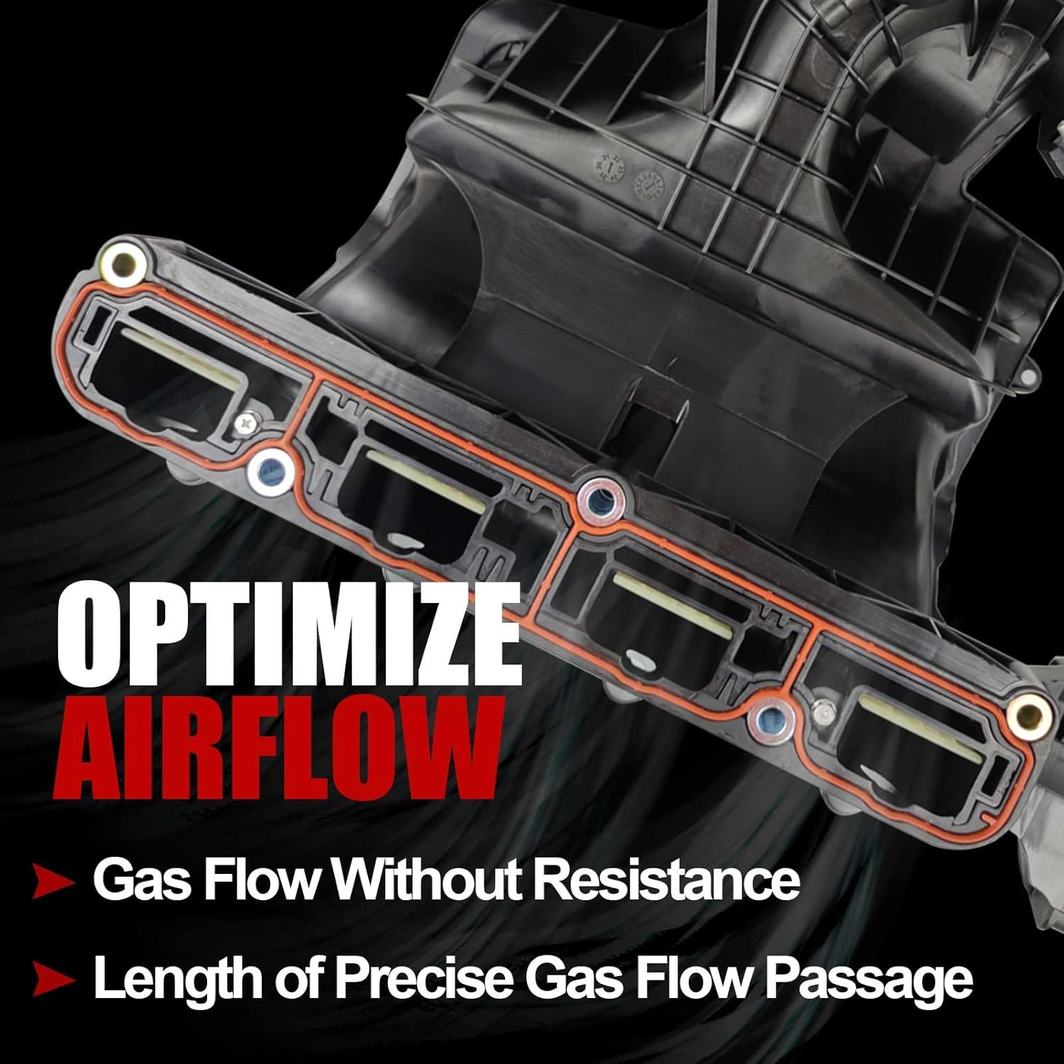 MITZONE Engine Intake Manifold Compatible with 2009-2017 Jeep Patriot Compass/Dodge Caliber Avenger Journey/Chrysler Sebring 1.8L 2.0L 2.4L 4884495AK 4884495AJ 4884495AH