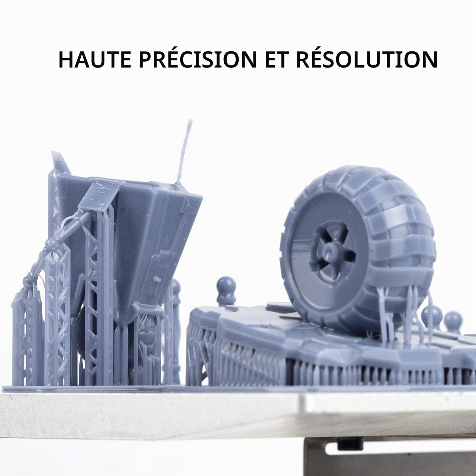 Siraya Tech Build Lage krimp Résine d'imprimante 3D (Gris Sonic, 2kg) | Résine technique précise, taraudable et non cassante, Faible déformation et retrait, Modèles détaillés