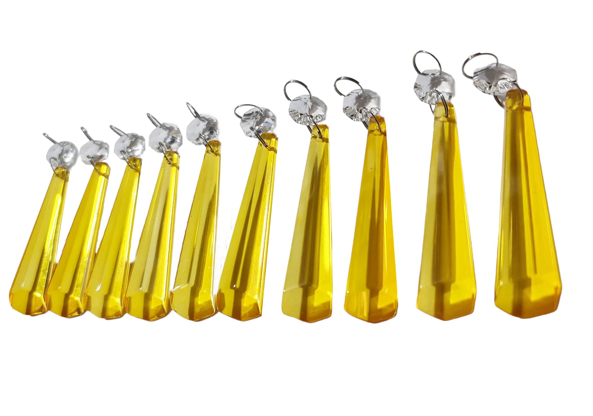 Perles de verre pour lustre et pièces de lampe en forme de stalactite