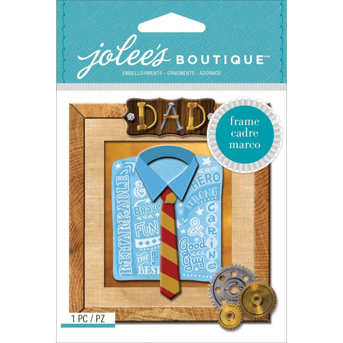 Jolee's Boutique Dimensional Stickers, Dad Frame