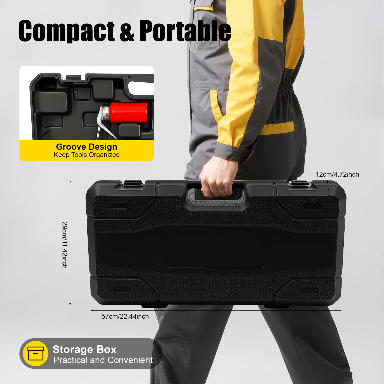 Roscadora portátil, Roscadora Manual para Roscadora | Eléctrica de Tubos con Bolsa de Transporte, 6 Matrices 1/2, 3/4, 1, 1-1 / 4, 1-1 / 2, 2, 2300W Power Drive Roscadora de tubos