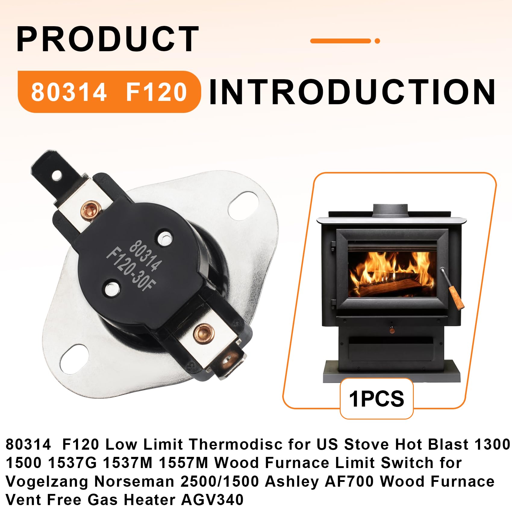 Amazon.com: BKIFU 80314 F120 Low Limit Thermodisc for US Stove Hot