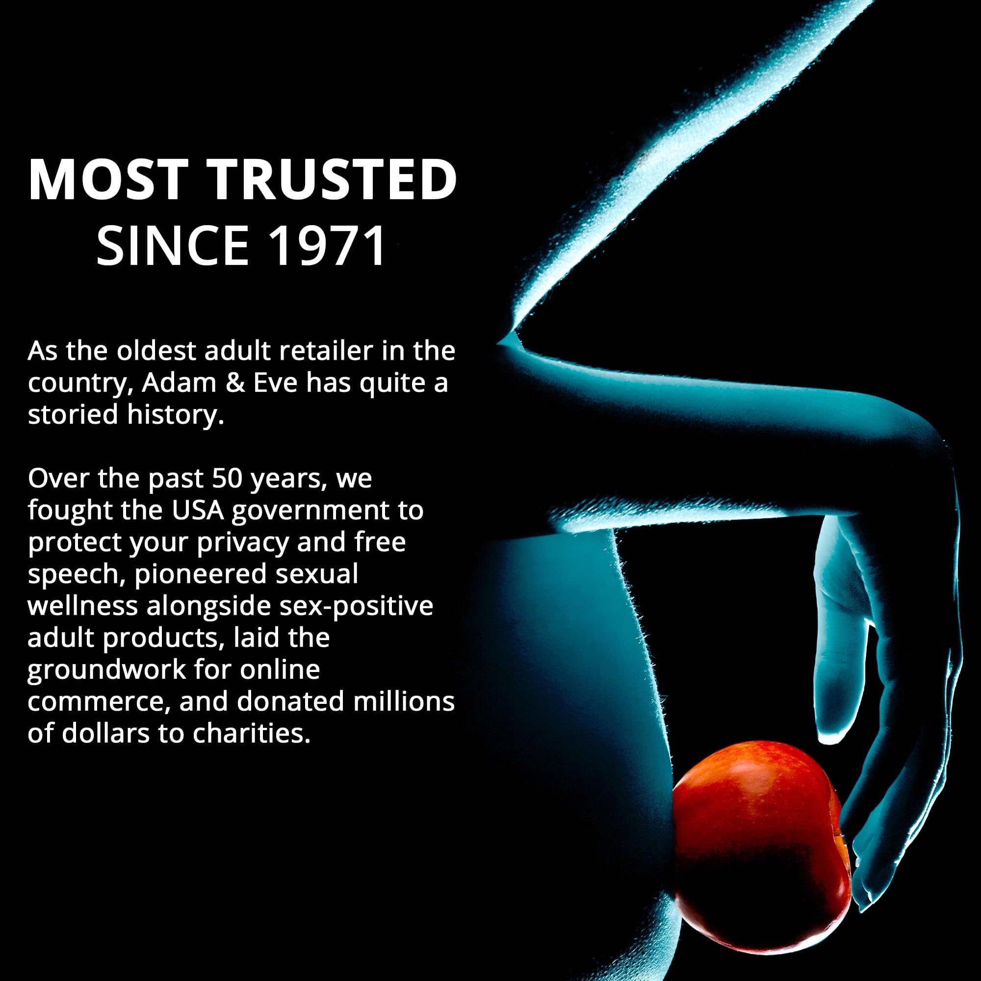 Adam and Eve Thrusting Rabbit, Rechargeable Adjustable Sexual Stimulator, 10 Powerful Vibration Functions, Waterproof and Flexible for Clitoral Anal and G Spot Stimulation, Compact Pleasure Toy