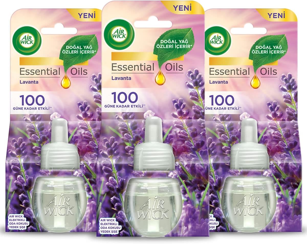 Air Wick Elektrikli Oda Kokusu Yedek Şişe, Lavanta (1 x 3 Adet)