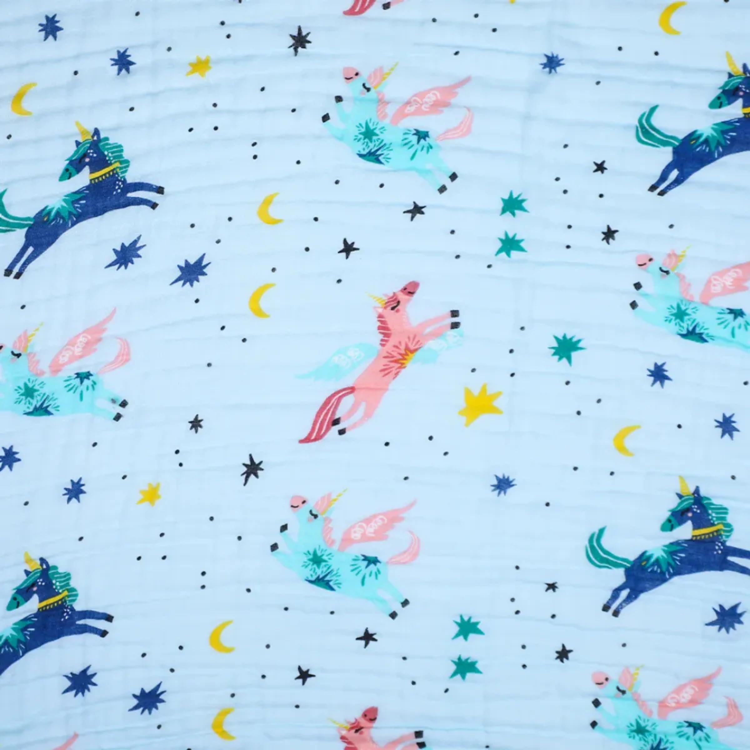 SMILE BABY 100% Organic Cotton 6-Layer Muslin Baby Blanket (100x110 cm) is Super Soft, Breathable, and Gentle on Baby's Skin. Perfect for Comfort, Warmth, and Everyday use. Includes 1 Blanket 1