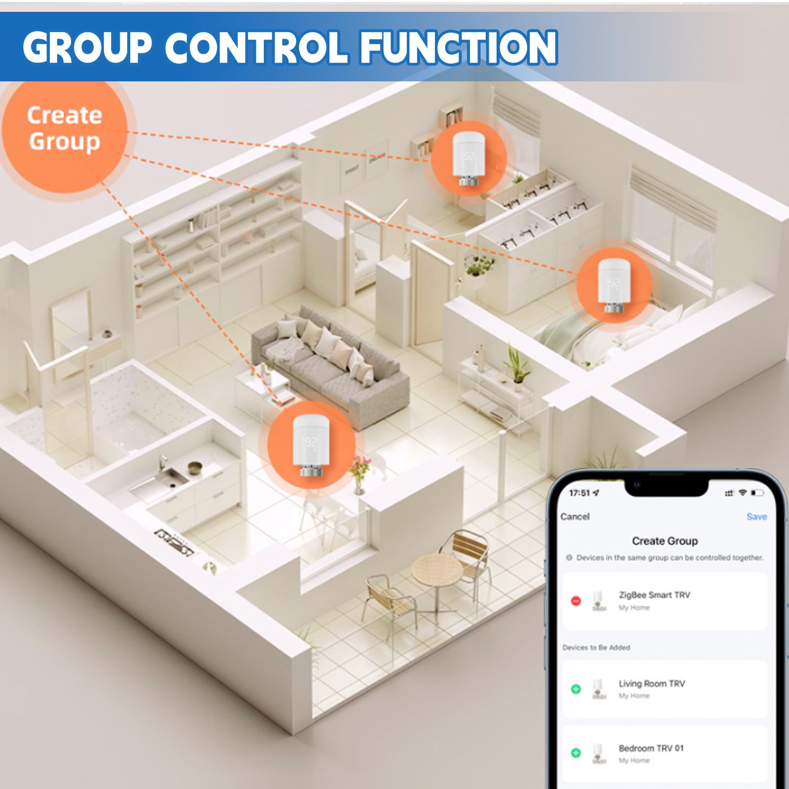 Inteligentny termostat grzejnikowy, termostat WiFi, regulator ogrzewania, termostat z aplikacją sterowania głosowego, programowalny termostat kompatybilny z Tuya/Alexa APP/Google