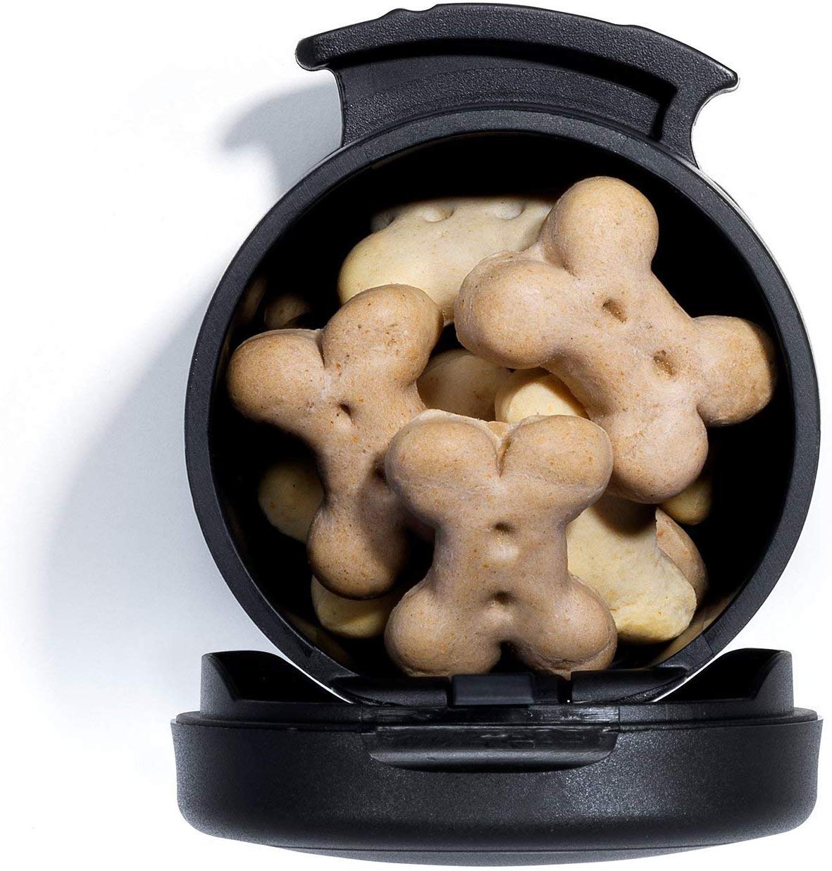 Flexi Multi Box for Treats or Waste Bags for Dogs Small Black - 6 Pack