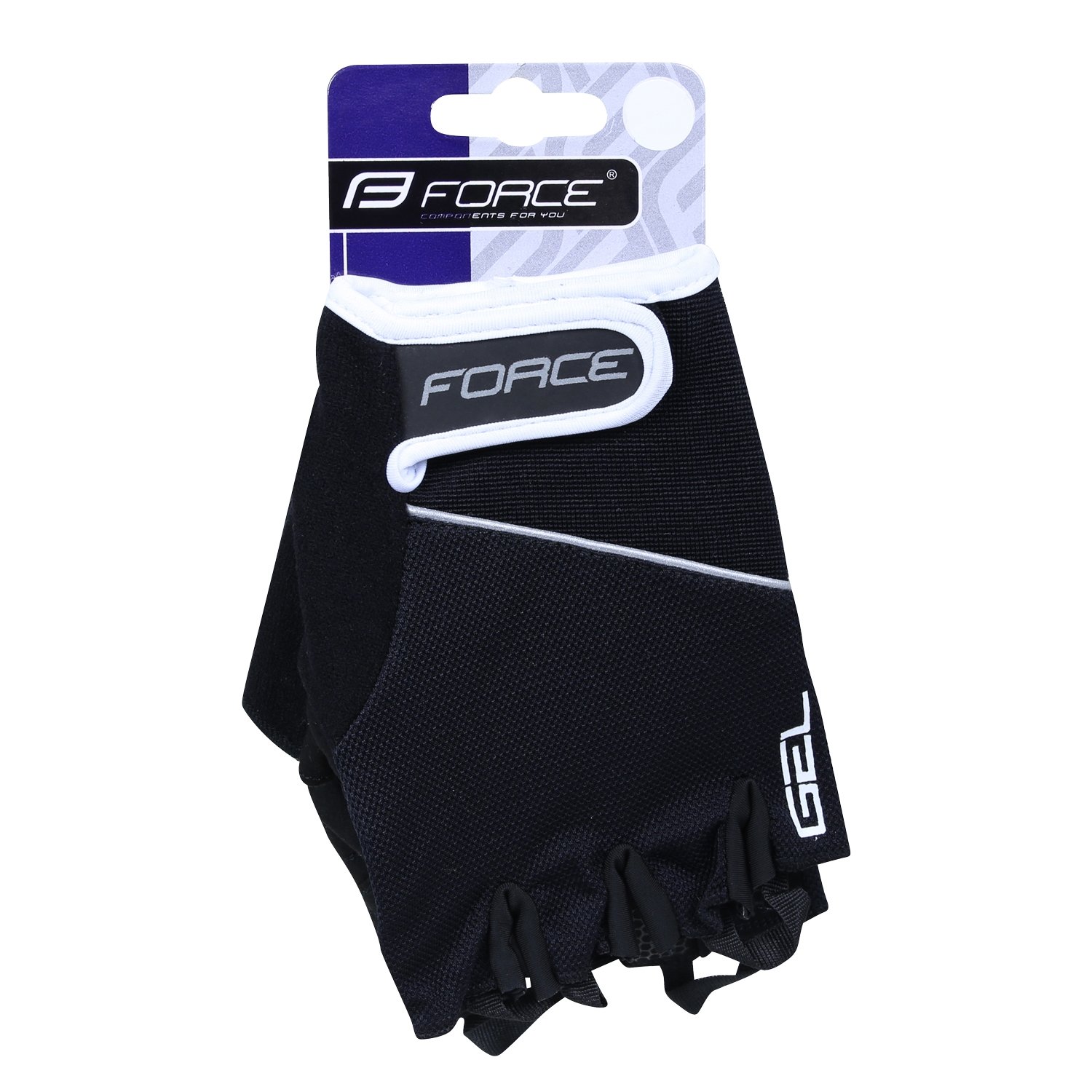Force1 Hombres de la Fuerza Gel Guantes Guantes, Hombre, Guantes, Force Gel Mitts, Negro, XS