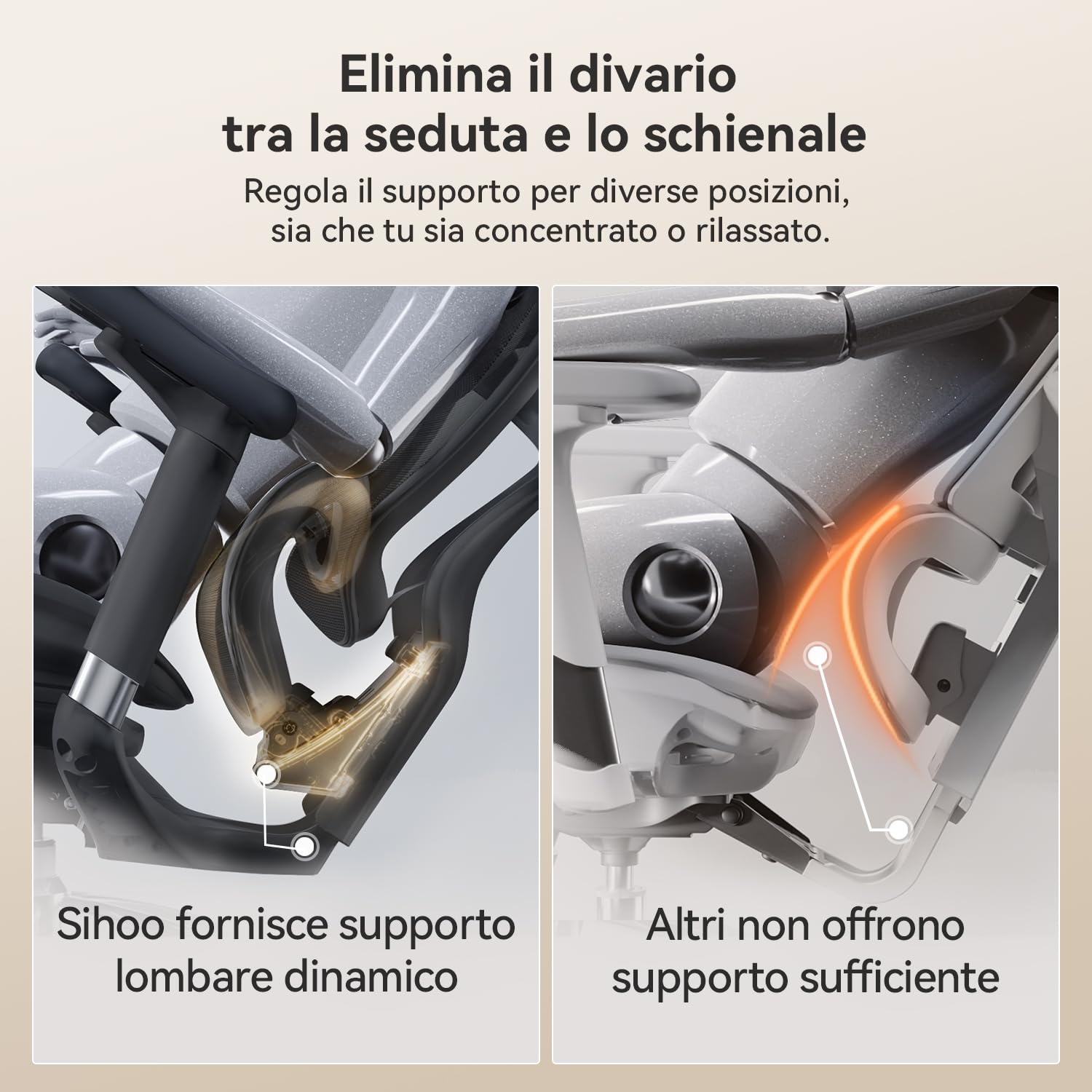 SIHOO Doro C300 Sedia Ufficio Ergonomica con Braccioli Ultra Morbidi in 3D, Supporto Lombare Dinamico per Sedia scrivania a Casa, Sedia da Scrivania con Schienale Regolabile,2 confezioni(Nero)