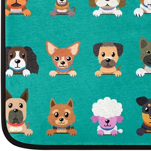 Miniatura 4 de Bonita alfombra de pasillo para perro, divertida alfombra de área de animales de 2 x 6 pies, alfombra antideslizante para pasillo, entrada,