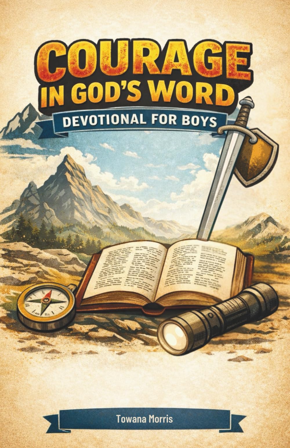 Courage in God's Word: 5 minutes devotional for young Boys : Featuring 92 Daily Devotions