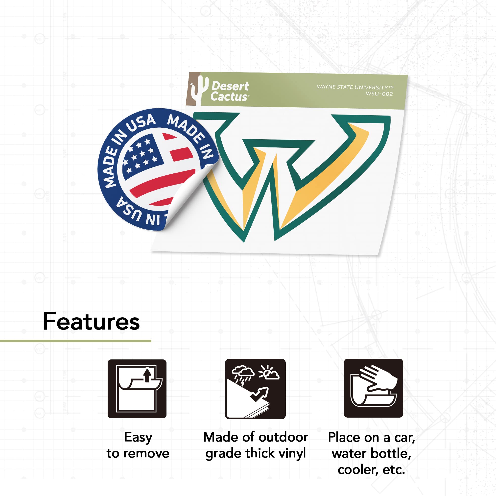 Chicago Flag Sticker Rice University Owls Desert Cactus Sticker - Official  Vinyl Decal For Laptop, Water Bottle \u0026 Car Byu Vinyl Sticker, image size:2005x2005