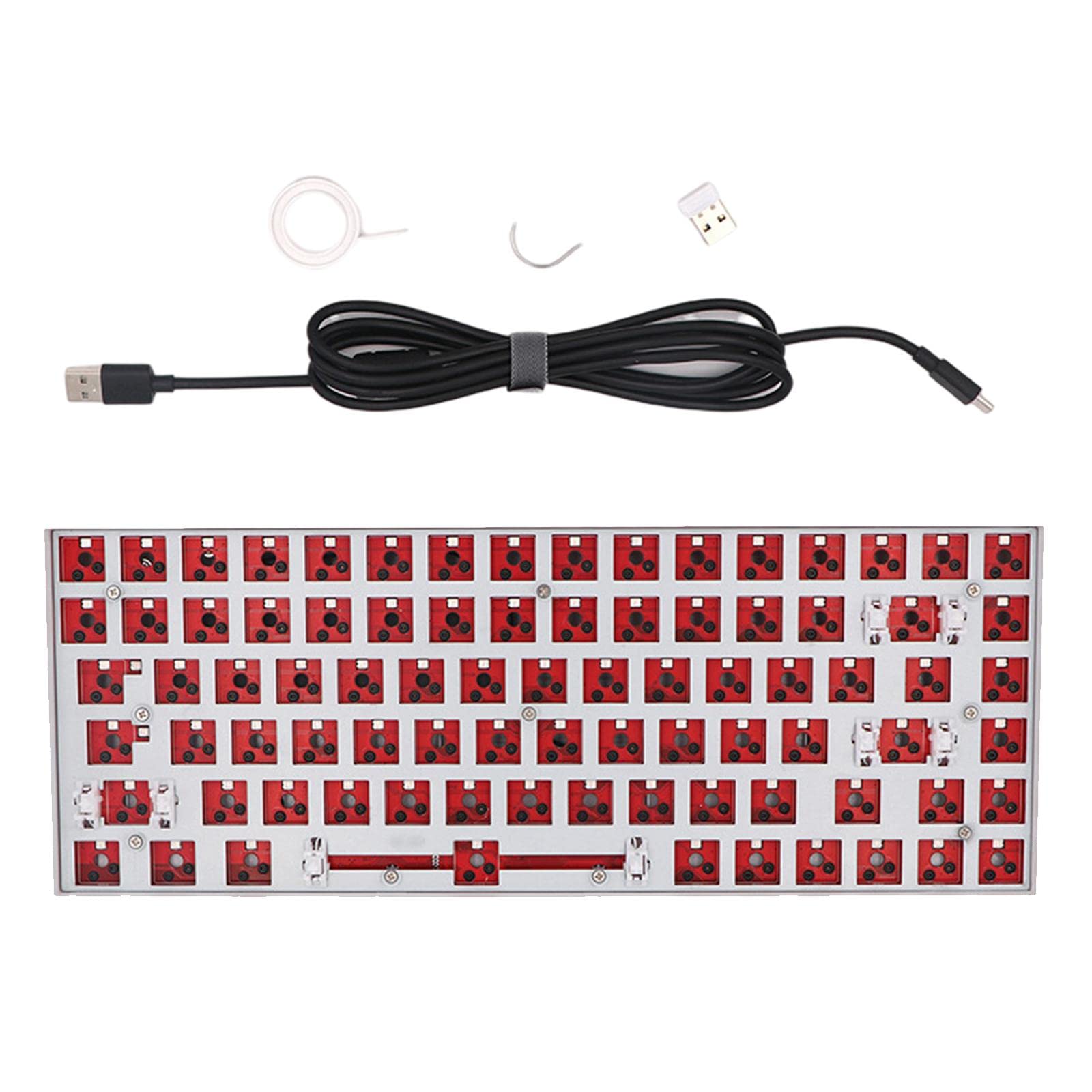 Merishopp RGB DIY 84-Key Mechanical Keyboard Kit for Laptop USB-C 3750mAh Black | Computers/Tablets & Networking | Keyboards, Mice & Pointers | Keyboards & Keypads-image-39