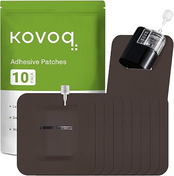 Tandem Mobi Adhesive Sleeve, KOVOQ 10 Pack Waterproof Overpatch Pockets | for Tandem Mobi Insulin Pump, Breathable Latex-Free and Hypoallergenic, Long Lasting for 10 More Days Tan