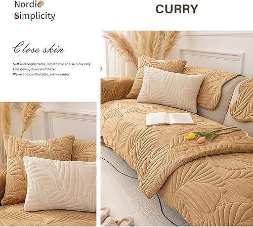 Miniatura 2 de Fundas de sofá para perros, gatos, sofá biplaza de 234, funda de sofá gruesa con textura 3D, funda de sofá de felpa para sofá seccional, protector