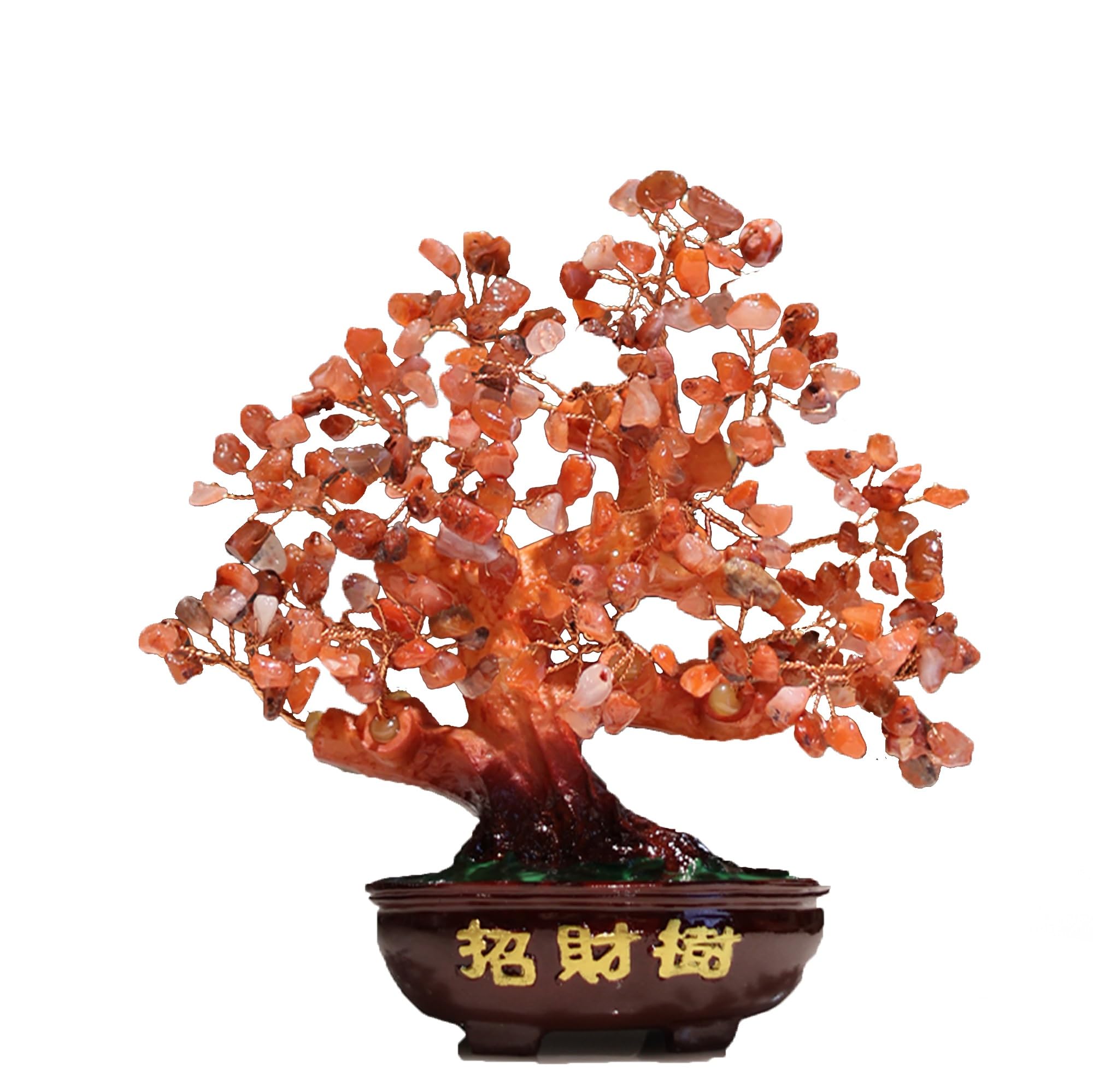 Pierre précieuse Arbre de Vie Feng Shui pour Cadeau de Prospérité Reiki