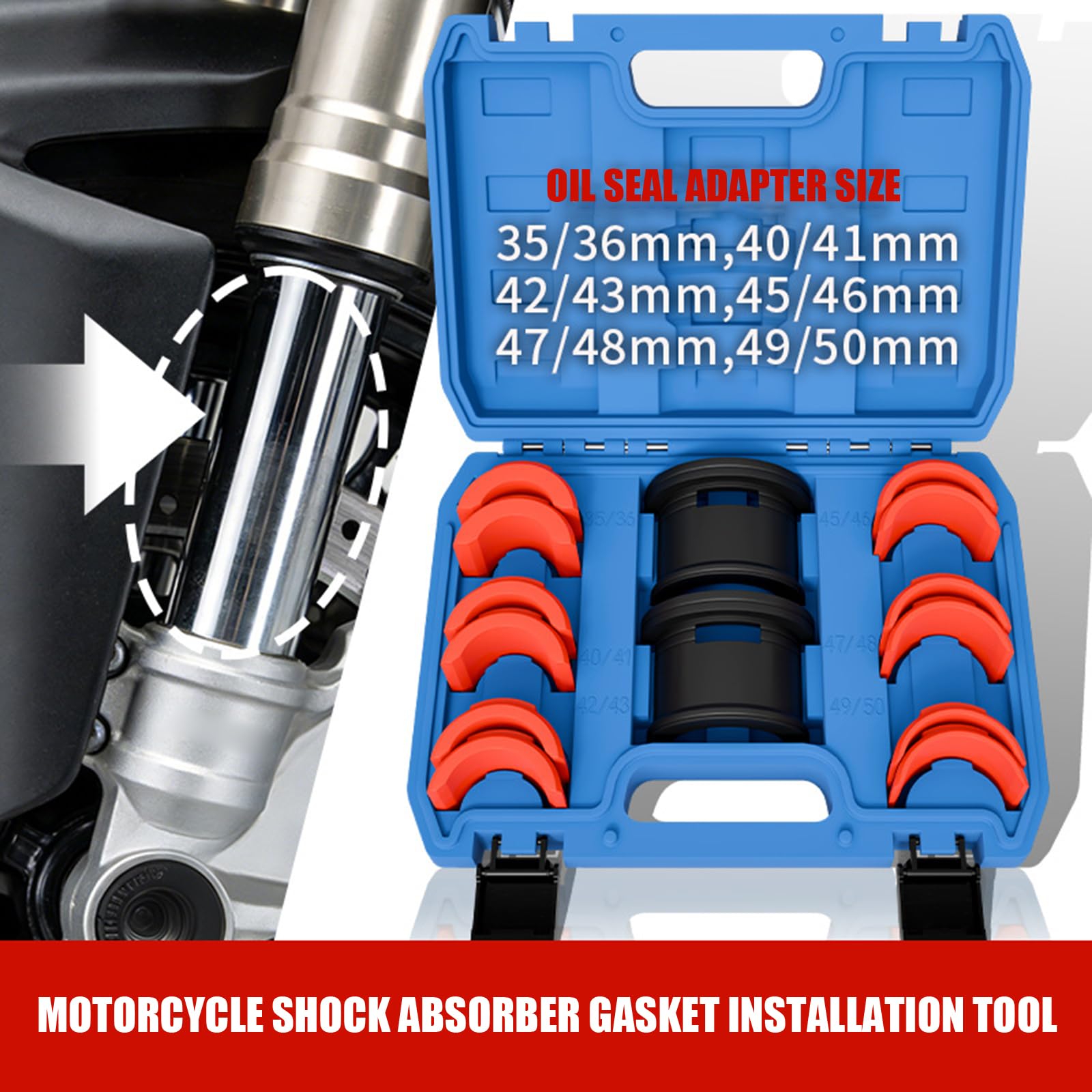 Strumento Professionale per la rimozione del paraolio per motociclette con Design con Impugnatura Antiscivolo per Meccanici Appassionati Fai da Te Strumento per estrattore per paraolio per