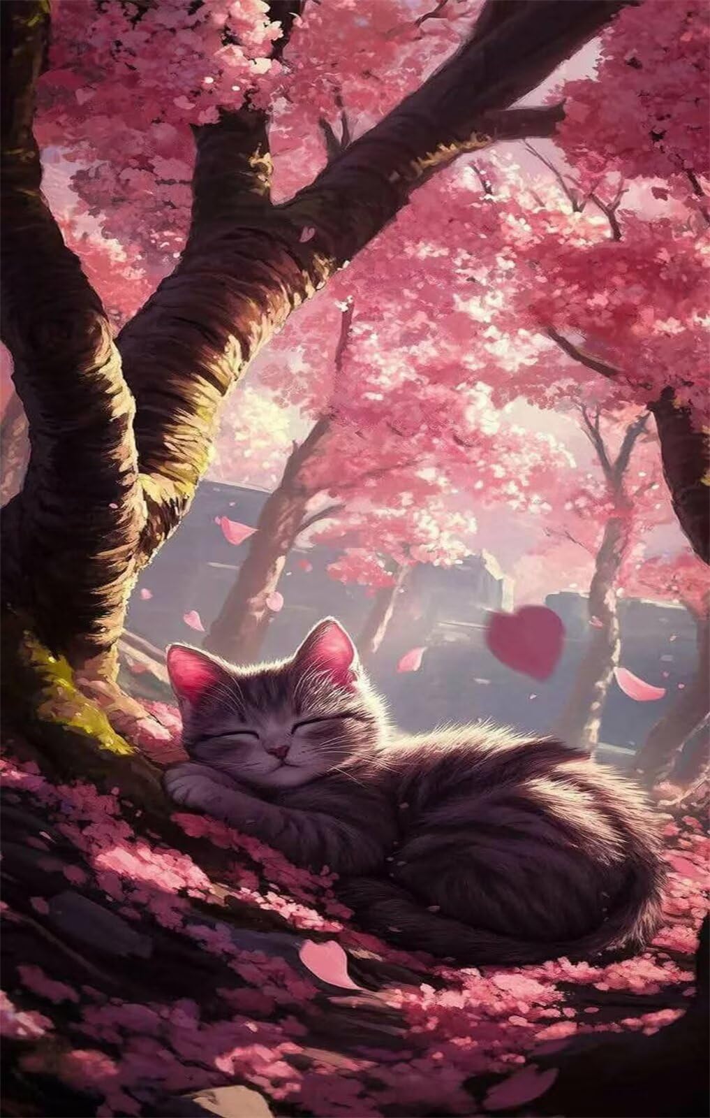 Puzzle 1500 sztuk płatek kota, 87 x 57 cm, niemożliwe układanki, ćwiczenie cierpliwości i koncentracji, puzzle 1500 elementów dla dorosłych
